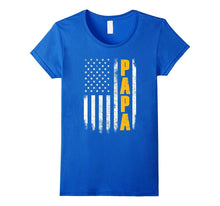 2017 Proud Papa Fathers Day Gifts Shirt From Grandchildren