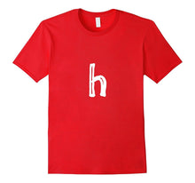 Monogram Letter H Lowercase H T-Shirt Learn Alphabet