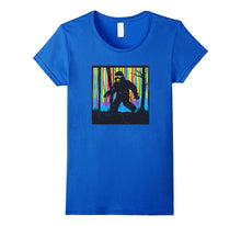 Colorful Funny Big Foot Sighting Vintage Novelty Tshirt