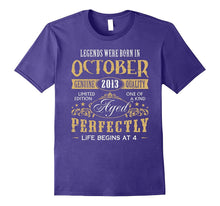 4-Year-Old Kids Made in 2013 Fun Birthday Tee Shirts Vintage
