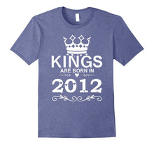 Kings Are Born in 2012 T-Shirt 5th Birthday Gift Boy Vintage