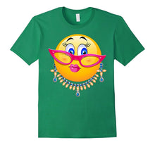 Lady Bling Face Emoji Costume - Smiley Funny Emoticon Shirt