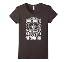 Coffeeholic on the Road to Recovery T-Shirt Coffee Shirt