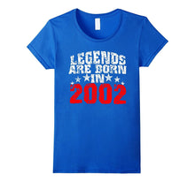 Legends Are Born in 2002 15 Years Old Birthday Gift T-Shirt