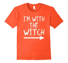 I'm With the Wicth Tshirt Halloween Couples Costume Funny