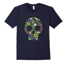 Colorful Flower Skull Bohemian Folk Style Gift T-Shirt
