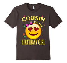 Cousin of the Birthday Girl Emoji T-Shirt Gift for Cousin