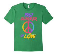 1967 Summer of Love Hippie Peace Sign T-Shirt Flower Power