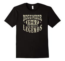 50 Years 50th Birthday December 1967 Birth of Legend T-Shirt