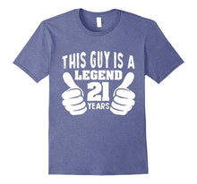 Mens This Guy Is a Legend 21st Birthday T-Shirt