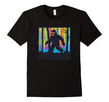 Colorful Funny Big Foot Sighting Vintage Novelty Tshirt