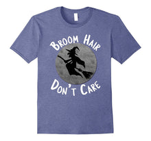 Halloween T-Shirt Messy Broom Hair Don't Care Shirt