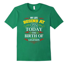 My Life Begins at 62 T-Shirt, Adult 62th Birthday Shirt