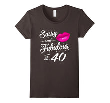 40th Birthday Gift Tshirt Sassy and Fabulous 40 Year Old Tee