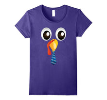 Cute Turkey Face Tie Bow Thanksgiving Holiday Cool T-Shirt