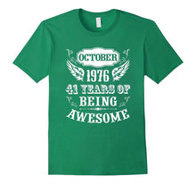 October 1976 Tee 41st Birthday Age 41-Year-Old Funny Apparel