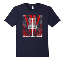 Red Sunburst Disc Golf Basket T-Shirt