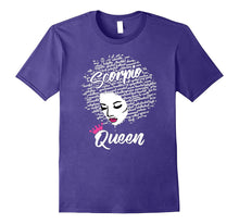 Scorpio Zodiac Birthday Afro Gift T-Shirt for Black Women