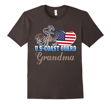 Proud U.S. Coast Guard Grandma Patriotic Heart T Shirt