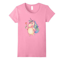 Cute Chubby Unicorn With a Rose T-Shirt