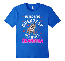 FUNNY WORLDS GREATEST PIT BULL GRANDMA T-Shirt Dog Lovers