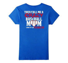 Funny Baseball Mom T Shirt   They Call Me Crazy Red