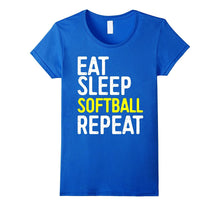 Eat Sleep Softball Repeat T-Shirt