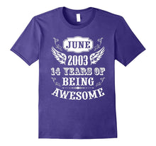 14 Year Old Teens Born in June 2003 Awesome Birthday T Shirt