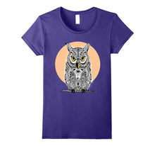 Owl Mandala Eye Pyramid Conspiracy Bird Humor T-Shirt