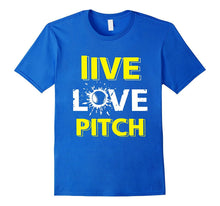 Live Love Pitch Softball Tshirts for Girls. Cute Player Tee