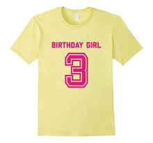 3rd Birthday Shirt Gift Age 3 Year Old Girl Tshirt Girls Tee