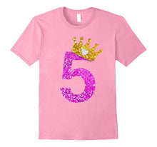 5th Birthday Shirt Princess Crown