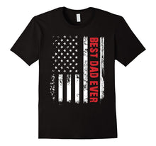 Men's Best Dad Ever American Flag Tshirt for Fathers Day