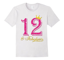 12th Birthday Girl Fabulous Princess Shirt
