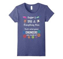Sugar & Spice Make Great Engineers Girls Women STEM T-Shirt