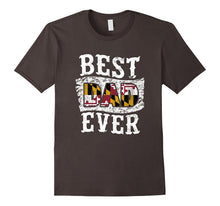 Mens Best Dad Ever Father's Day T-Shirt Maryland Flag