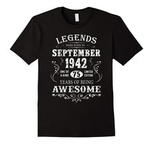 Legends Were Born in September 1942-75th Birthday Gift Shirt