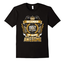 December 1957 60th Birthday 60 Years Old Gift T-Shirt