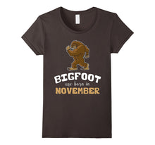 Bigfoot Are Born in November Children's Birthday T-Shirt
