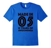 12th Birthday Shirt Gift Age 12 Year Old Boy Girl Tshirt Tee