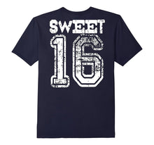 16th Birthday Shirt Gift Sweet Sixteen 16 Varsity Cracked