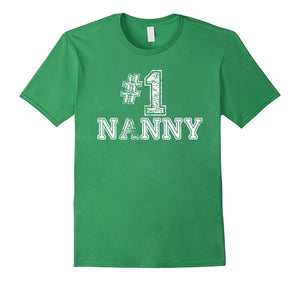 #1 Nanny T Shirt - Number One Sports Jersey Gift Tee