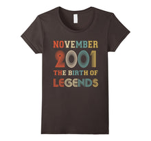 November 2001 the Birth of Legends Birthday T-Shirt