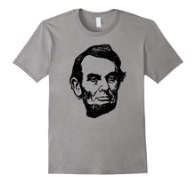 President Abe Lincoln Black Print T-Shirt: Men, Women, Kids