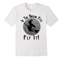 Halloween T-Shirt if the Broom Fits Ride It Witch Shirt