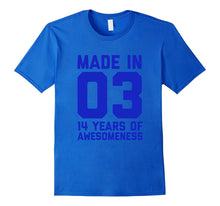 14th Birthday Shirt Gift Age 14 Year Old Boys Tshirt Boy Tee