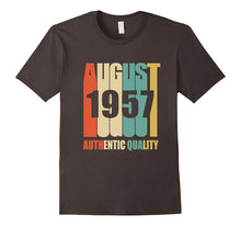 Retro August 1957 T-Shirt 60 Yrs Old Bday 60th Birthday Tee