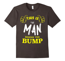 Cute Man Behind the Bump T-Shirt: Baby Announcement Tee