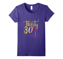 30th Birthday Shirt Gift Gold Drunk Thirsty Thirty 30 Pink