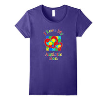 I Love My Autistic Son Autism Awareness Mom Dad Mother Tee